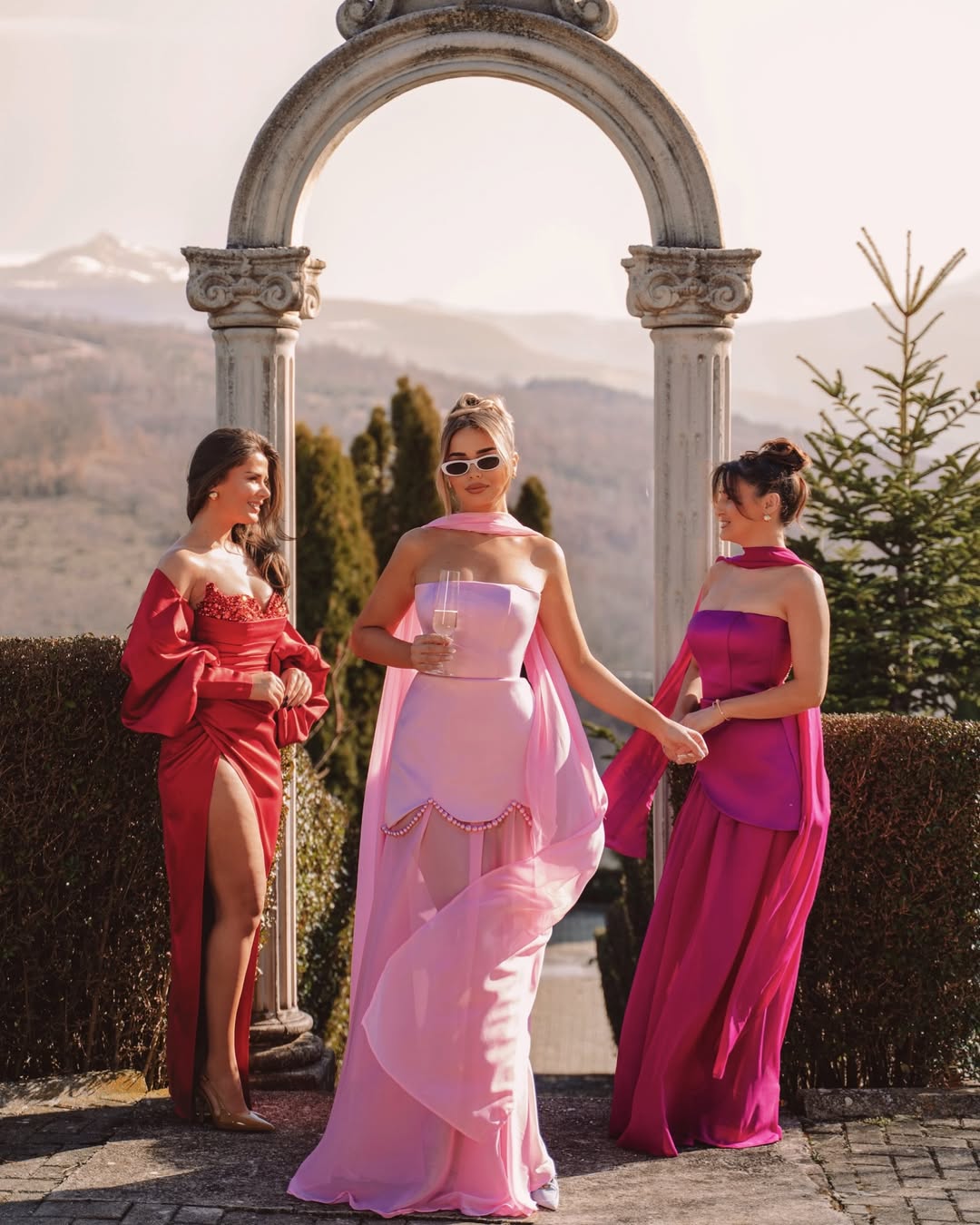 YS-Strapless Pearl Embellishments Maxi Dress