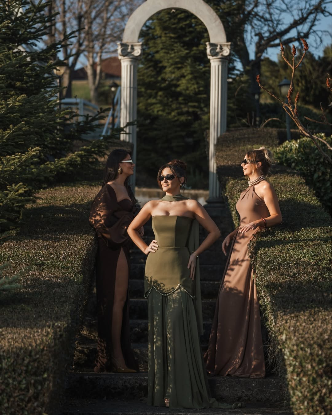 YS-Strapless Pearl Embellishments Maxi Dress