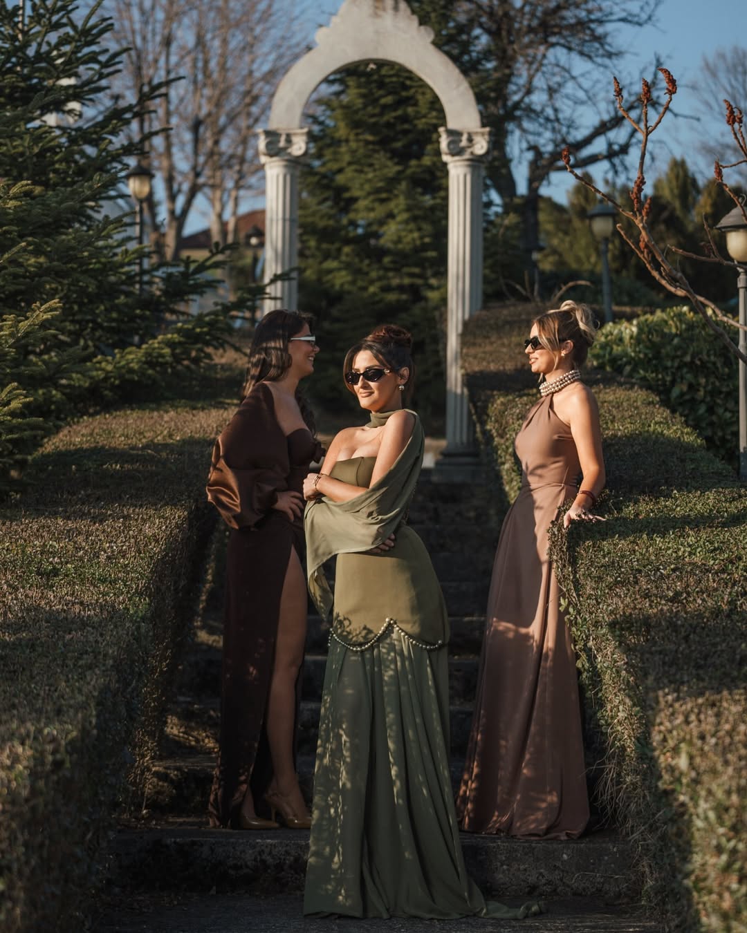 YS-Strapless Pearl Embellishments Maxi Dress